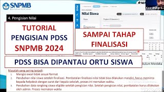 FULL Tutorial Pengisian PDSS SNPMB 2024  Input Nilai Rapor Siswa SNBP 2024 [upl. by Ihpen]