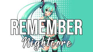 NIGHTCORE Remember with ZOHARA  Gryffin [upl. by Leann779]