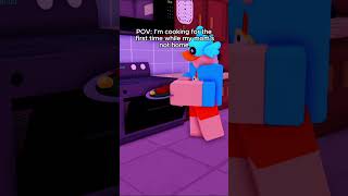 Trying to Cook for the First Time robloxanimation roblox funny ilbeyas shorts [upl. by Martz]