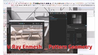 VRay 6 For SketchUp  002 VRay Enmesh  Pattern Geometry [upl. by Oderfodog]