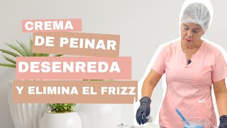 Cómo Hacer una Crema de Peinar Casera  Desenreda y Elimina el Frizz [upl. by Nadia]