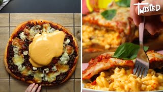 Cheeseburger Pizza With Lava Cheese Centres  Twisted  Pizza With A Twist [upl. by Lamar]