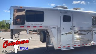 2003 Bloomer 3Horse Trailer thats 8 Wide [upl. by Mcnutt545]