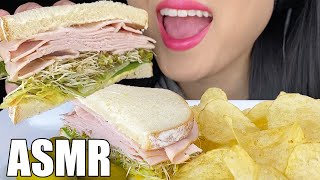 ASMR Classic Turkey Sandwich  Potato Chips Crunchy Eating Sounds NO TALKING  ASMR Phan [upl. by Skip]