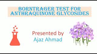 Borntrager Test for Anthraquinone Glycosides [upl. by Kiernan]