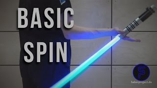 BasicSpin  Single Lightsaber Trick [upl. by Ybloc122]