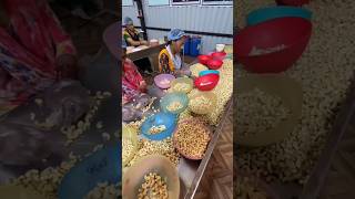 How are raw almonds made better in the factory how to make badam in a factory foodies viralshort [upl. by Polloch64]