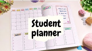 How to make a monthly planner using notebook  student monthly planner layout ideas 💡 [upl. by Asor]