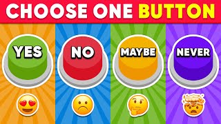 Choose One Button YES or NO or MAYBE or NEVER Edition 🟢🔴🟡🟣 Quiz Shiba [upl. by Eirallih539]