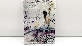 Faux Encaustic using Ultra Thick Embossing Enamel [upl. by Jareen156]