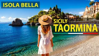 Taormina 🇮🇹 Discovering the Hidden Gems of Isola Bella Sicily [upl. by Francie32]