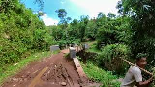 Downhill Tol Kahyangan Kediten Kendal  Melibas jalur makadam lereng GnPrau [upl. by Osithe]