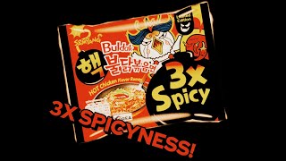 3X SPICY Ramen Noodles Challenge💥🔥🔥 [upl. by Nesbitt]