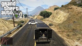 GTA 5  Franklin Michael and Trevor Five Star Escape From HUMANE LABS AND RESEARCH  57 [upl. by Feil]