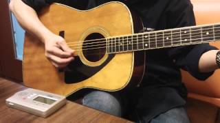 Yamaha FG400M with solid top amp back Demo Play [upl. by Onafets]