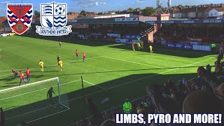 THE MOMENT CALLUM POWELL SILENCED DAGGERS  Dagenham amp Redbridge VS Southend United [upl. by Aikahc]