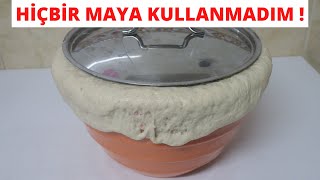 HİÇ BİR MAYA KULLANMADAN VE EKŞİ MAYA OLUŞTURMADAN DOĞAL MAYALI HAMUR YAPIMI‼️Doğal Kömbe Tarifi💐 [upl. by Hollenbeck389]