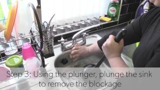 How to unblock a sink [upl. by Etnod]