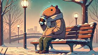 Capybara Coffee Break in the Snow  Cozy Lofi Beats for Study amp Chill [upl. by Yahc305]