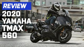 2020 Yamaha TMAX 560 Tech Max Scooter Review  Visordowncom [upl. by Waddell703]