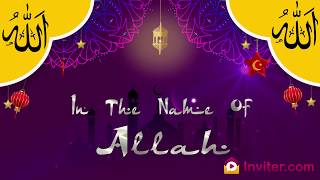 Muslim Nikaah Wedding Invitation Video Maker  Invitercom [upl. by Iahc]