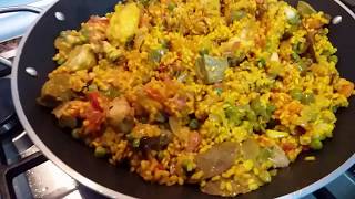 Cómo hacer Paella de pollo y conejo fácil y rápidoRosmarperu49 [upl. by Erimahs]