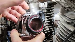 61FL Panhead Manifold 3 Leak and Repair [upl. by Alial]