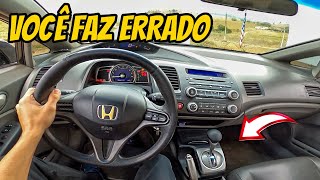 COMO DIRIGIR CARRO AUTOMÁTICO DO JEITO CERTO [upl. by Nhguaval]