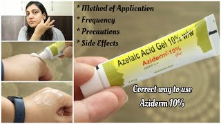 Aziderm 10 Review How to Use Aziderm 10 for Acne Scars amp Pigmentation Usage amp SideEffects [upl. by Ahsekal748]