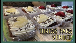 TORTAS individuales PARA VENDERExquisitos Rellenos  Excelente receta de POSTRE para la VENTA [upl. by Novihc]