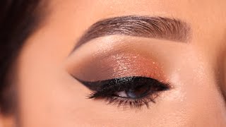 Soft and Simple eye makeup Tutorial with winged eyeliner  Beginner friendly eyeshadow  Shilpa [upl. by Juanita]