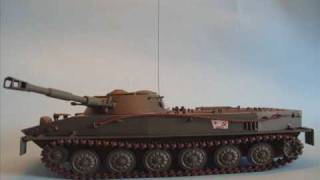 PT76 Light Amphibious Tank Glencoe Models 132  A building review [upl. by Gracie]