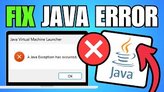 How To Fix Java Exception Has Occurred in Windows 1011 [upl. by Leipzig]