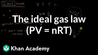 The ideal gas law PV  nRT  Intermolecular forces and properties  AP Chemistry  Khan Academy [upl. by Trabue]