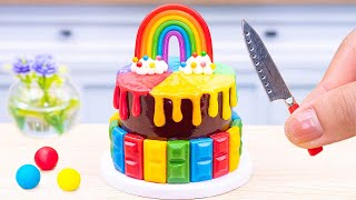 Best Miniature Chocolate Cake Decorating Ideas🔥MUKBANG How To Make Rainbow KitKat Cake Dessert [upl. by Amery]