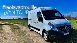 VAN TOUR  Présentation de Léo mon Renault Master aménagé DIY  VANLIFE [upl. by Ainar]