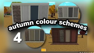 BLOXBURG  autumn colour schemes [upl. by Josi]