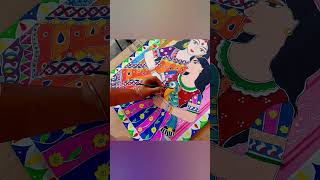 Best folk art course in Delhi artclass tranding traditionalart indianculture desi painting [upl. by Ezekiel856]