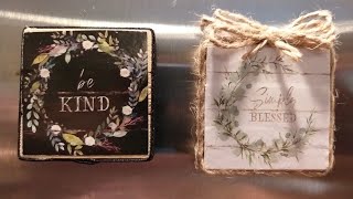 Decorative Magnets with Dollar Tree items [upl. by Aninat]