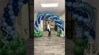 How to make an arch with balloons Easy balloons arch Balloon arch ideas DIY balloon arch Balloon [upl. by Yhtak]