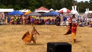 Mashpee Wampanoag Tribe powwow 2016 Senior Northern Traditional Eastern Blanket Dance [upl. by Llevad]