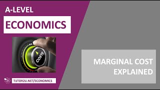 Marginal Cost Explained I A Level and IB Economics [upl. by Kaylil]