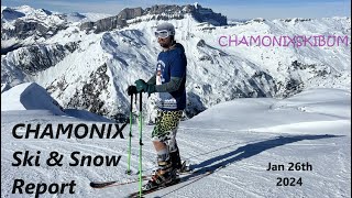 CHAMONIX Ski and Snow Report week 9  Spring Snow and lots of Avalanches [upl. by Suiramaj]