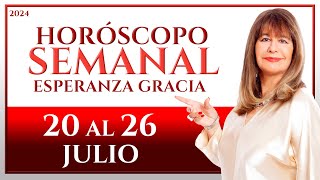 HORÓSCOPO DEL 20 AL 26 DE JULIO 2024  ESPERANZA GRACIA [upl. by Avonasac994]