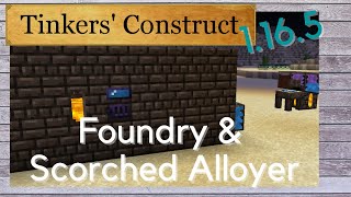 Tinkers Construct 1165  Foundry amp Scorced Alloyer  Minecraft Mod Spotlight [upl. by Ardnasela]