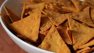 nachos recipe  homemade crispy nacho chips recipe [upl. by Atinwahs799]