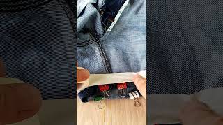 Hemming Jeans Quickly without Sewing [upl. by Aisauqal]