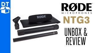 Rode NTG3 Unboxing amp Review  Rode Shotgun Mic Demonstration 2019 [upl. by Horodko]