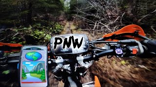 First Trail Ride with the GET SX1 ECU and LED MAP Switch 2022 KTM 350 EXCF [upl. by Madel]