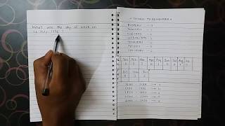 How solve calendar aptitude problem in 10 seconds Easy trick [upl. by Anoiuq]